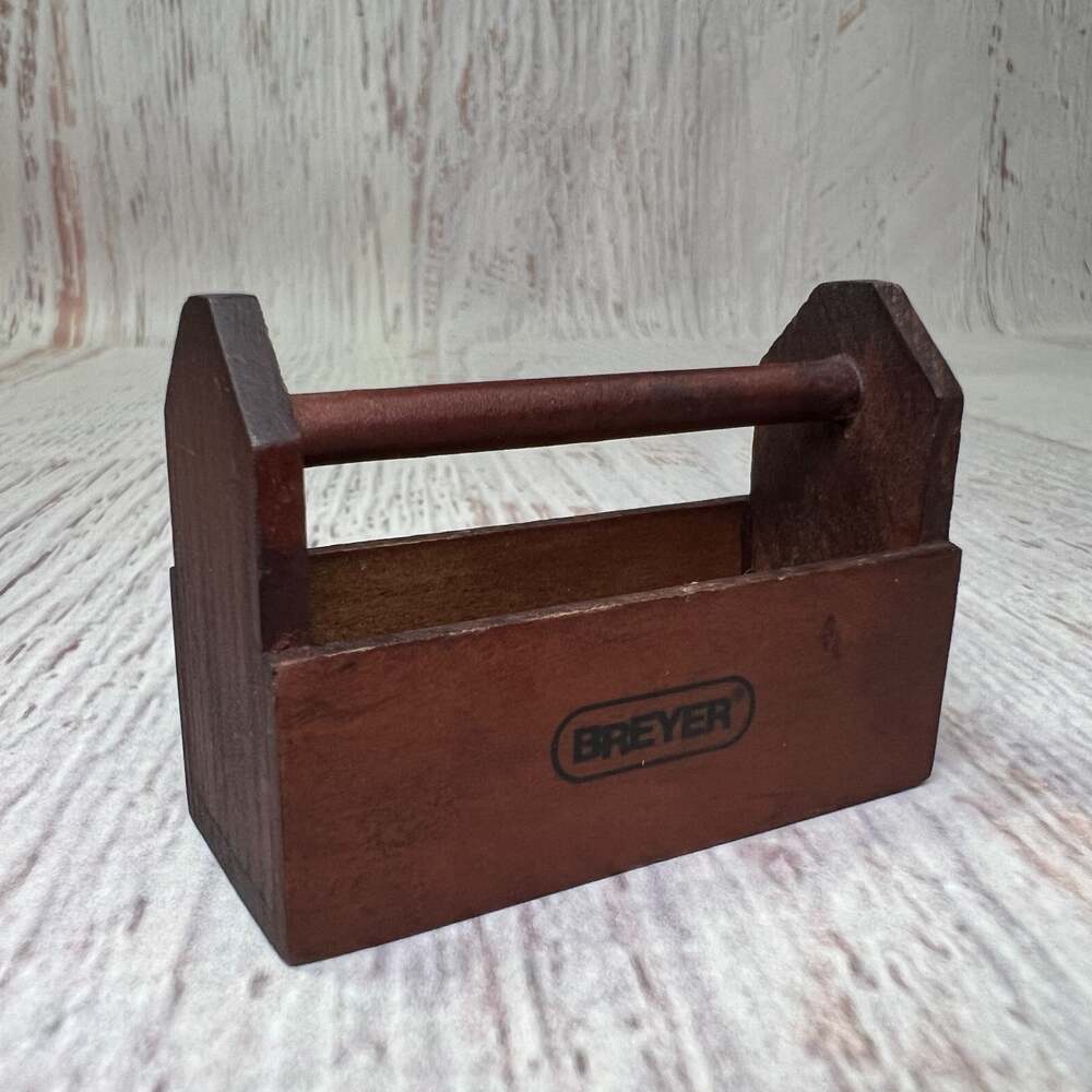 Breyer Wooden Toolbox 2.5 Inch Mini Horse Accessory Wood Tack Box Toy